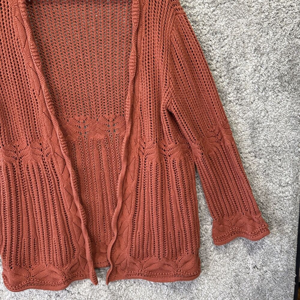Vtg Dressbarn Women’s Open Cardigan Sweater Flare Sleeve Large Hippie - Picture 5 of 16